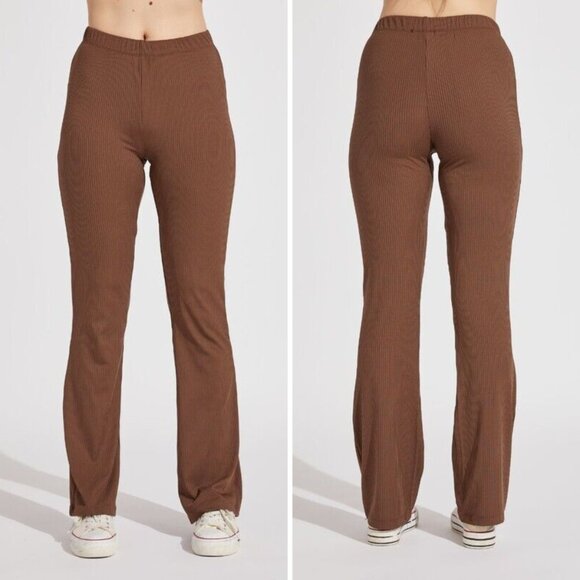 NWT Women Leggings Pants, Stretchy Elasticized Slim Bootcut Flare, Size S/M/L - Picture 1 of 5